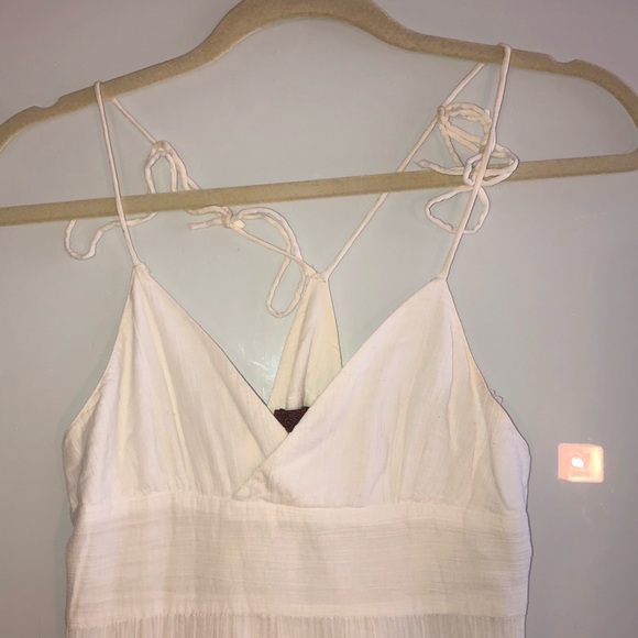 Aritzia vintage white cotton linen dress - Picture 5 of 6